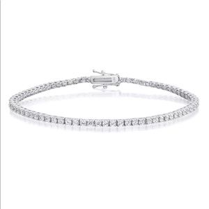 Sterling Silver CZ Tennis Bracelet